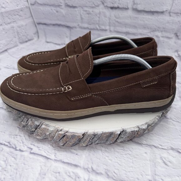 Cole Haan Mens Size 11 Grand.OS Brown Pinch Maine Classic Penny Loafers - Picture 3 of 11